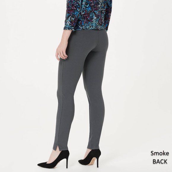 NWT WOMEN WITH CONTROL EVERYDAY WAIST ANKLE PANTS SMOKE (GRAY) PXS (PETITE XS) - Picture 2 of 7